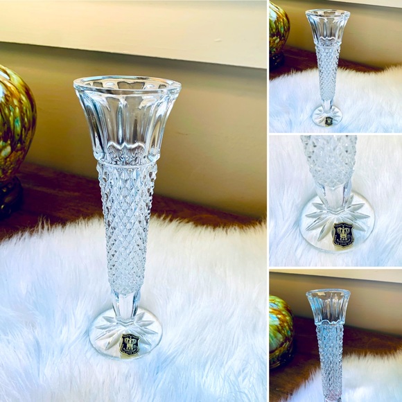 🦋2/$10 3/$15 4/$18 5/$20 Vintage German Crystal Vase